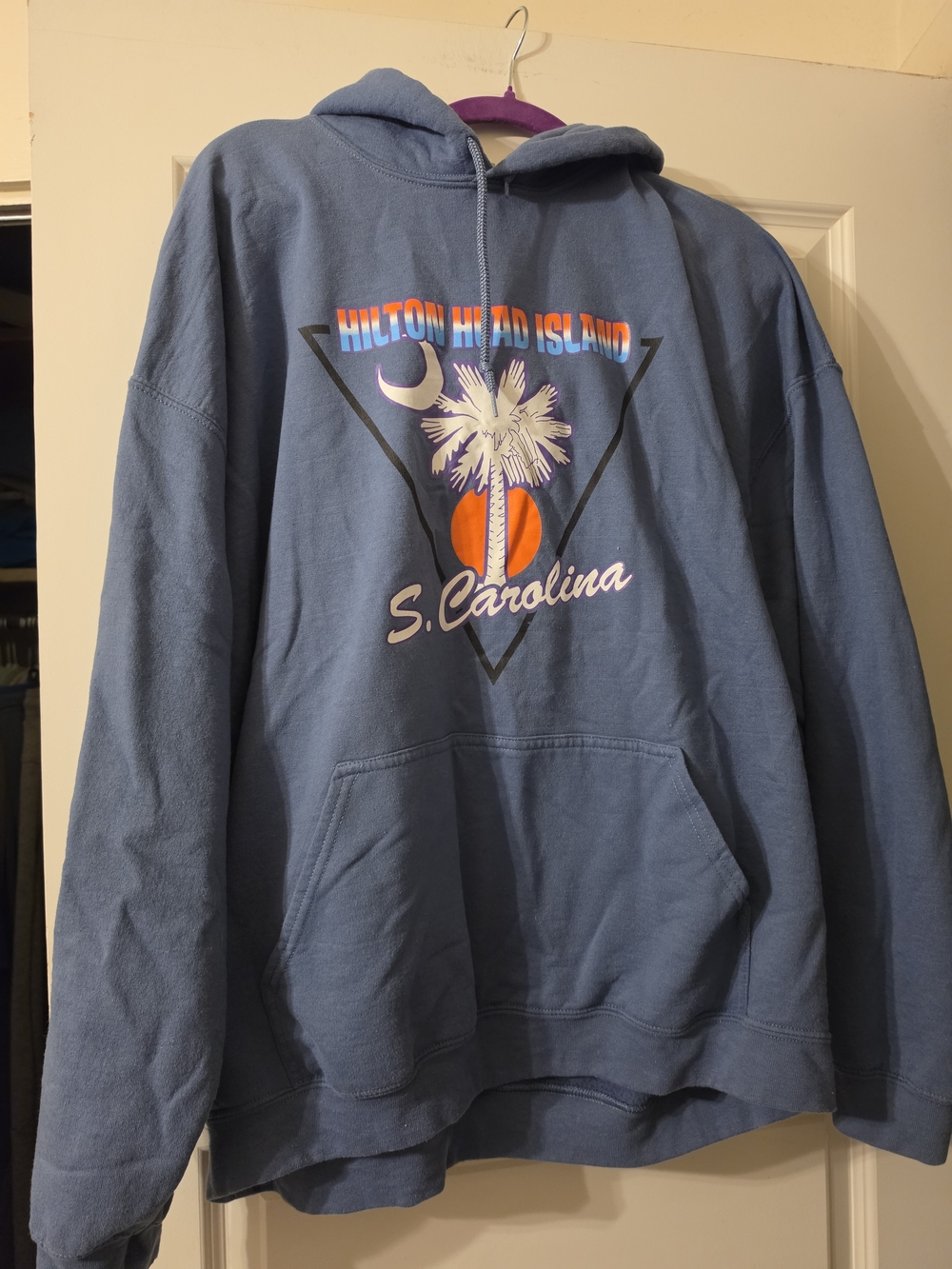 Gildan Blue Hilton Head Island Graphic Hoodie